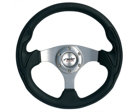Simoni Racing Sport Steering Wheel Interlagos 320mm - Black Leather, Image 2
