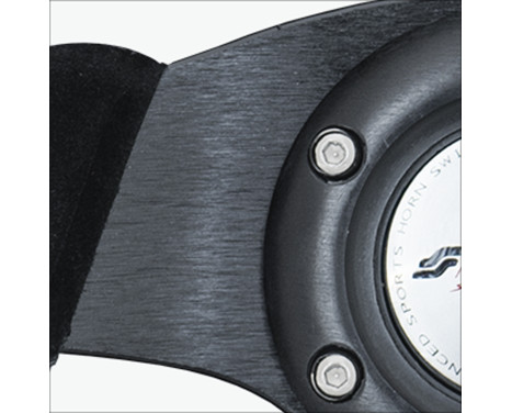 Simoni Racing Sport steering wheel X2 330mm - Black Alcantara, Image 3