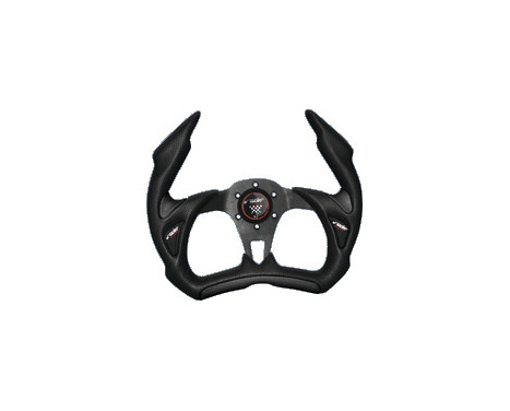 Simoni Racing Sport Steering Wheel X5 Stealth 350mm - Black, Image 2