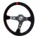 Simoni Racing Sports handlebar Pit Lane 350mm - Black Alcantara + Red stitching (Deep Dish)