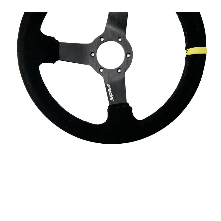 Simoni Racing Sports steering wheel Carrera 320mm - Black Suede