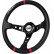 Simoni Racing Sports Steering Wheel Gravel 350mm - Black Eco-Leather (Deep Dish)