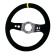 Simoni Racing Sports steering wheel Rally 320mm - Black Suede (Deep Dish - 47mm)