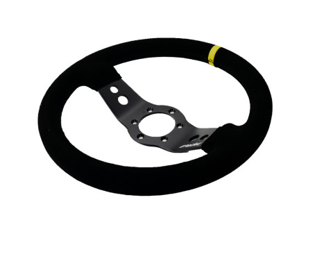 Simoni Racing Sports steering wheel Rally 320mm - Black Suede (Deep Dish - 47mm), Image 2