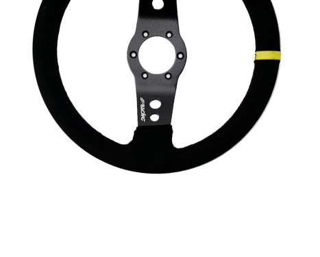 Simoni Racing Sports steering wheel Rally 320mm - Black Suede (Deep Dish - 47mm), Image 3