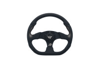 Simoni Racing Sports Steering Wheel X2 Poly / Pelle 'Formula' 330mm - Black