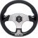 Sparco Universal Sport Steering Wheel 'P222' - Black / Aluminum - Diameter 345mm, Thumbnail 2