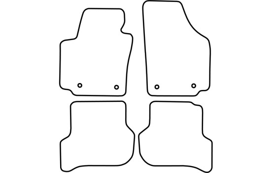 Alfombrillas de coche compatibles con Seat Toledo 2004-2008 4 piezas, Imagen 3