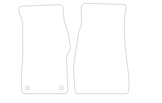 Alfombrillas de coche compatibles con Triumph TR7 de 2 piezas, Imagen 2