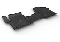 Alfombrillas de goma compatibles con Citroën Jumpy / Peugeot Expert (G-Design 3 piezas + clips de montaje)