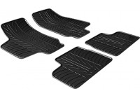 Alfombrillas de goma compatibles con Opel Astra G de 1998 a 2004 (diseño T, 4 piezas + clips de montaje)