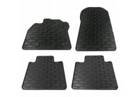 Alfombrillas de goma compatibles con Renault Zoe 2012-2018 y 2019 (4 piezas con puntos de montaje)