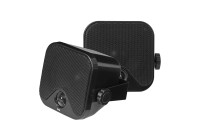 GAS MAD BK1-44 Altavoz de caja de 2 vías - negro, altavoz de montaje en superficie de 10 cm