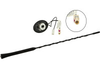 Antena de techo AM/FM con inclinación de varilla de 76°, 12 V, externa