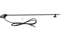 Antena de ventana ACV AM/FM negra de 100 cm, 3 piezas extensible