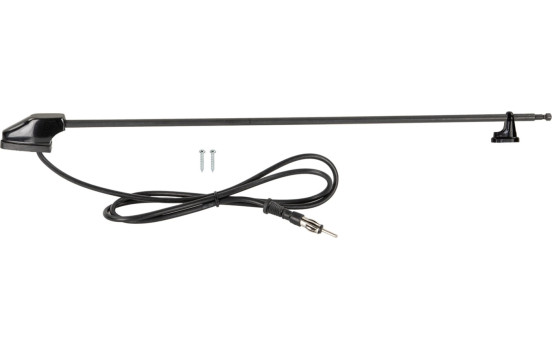 Antena de ventana ACV AM/FM negra de 100 cm, 3 piezas extensible