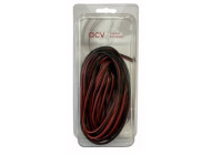 Cable de altavoz 2x0,75 mm negro/r 10 m en blíster