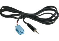 Conector estéreo de 3,5 mm estéreo a Mini-ISO (azul) 1,25 metros
