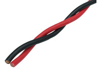 SISTEMA DE AUDIO Cable de altavoz "TRENZADO" 2x 4 mm² Rojo/Negro 100