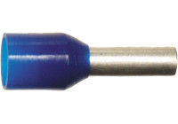 Manguito terminal de cable azul 2,5 mm² (100 piezas)
