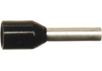 Manguito terminal de cable negro de 1,5 mm² (100 piezas)