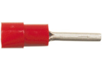 Manguito terminal de cable rojo 0,5 - 1,0 mm² (100 piezas)