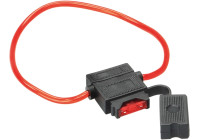 Portafusibles ATC fusible 10 A/cable 30 cm rojo