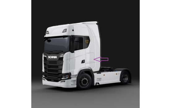 Caja de subwoofer de 10" hecha a medida para Scania CR20 con subwoofer MAD S1-104, 250 vatios RMS, 4 ohmios, Imagen 2