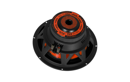 Caja de subwoofer de 10" hecha a medida para Scania CR20 con subwoofer MAD S1-104, 250 vatios RMS, 4 ohmios, Imagen 4