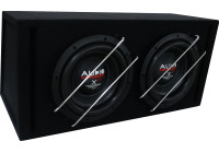 Subwoofer Boom Box de carrera larga serie X--ion, caja abierta de 2 x 30 litros con 2 x X10, 2 x 1000/600 vatios