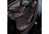 Funda protectora universal para asiento/cojín/funda de mecánico delantera de lino negro (1 pieza)