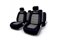 Juego de fundas de asiento Sparco Negro/Gris (11 piezas) (también apto para Airbags laterales)