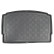 Alfombrilla de maletero 'Design' compatible con Audi A1 Sportback (GB) 2018- (piso de carga alto)