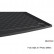 Alfombrilla de maletero compatible con Mazda CX-30 9/2019- (piso de carga bajo)