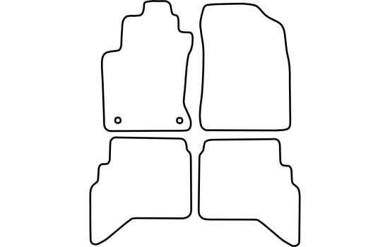 Alfombrillas adecuadas para Daihatsu Terios 2010-