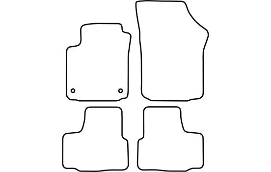 Alfombrillas adecuadas para Skoda Citigo 2012-