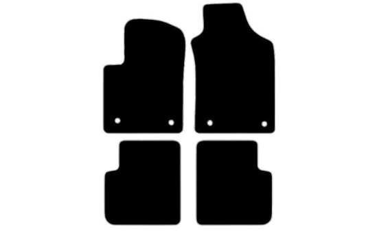 Alfombrillas compatibles con Fiat 500 Dualogic 2007-2012