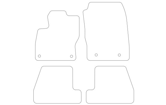 Alfombrillas compatibles con Ford Focus desde 2015 - 4 piezas, Imagen 2