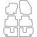Alfombrillas compatibles con Ford Galaxy 2006-2011 (7 plazas), Miniatura 2