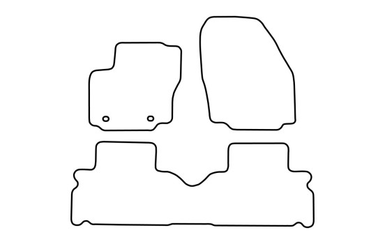 Alfombrillas compatibles con Ford S-Max a partir de 2006 (5 plazas), Imagen 2