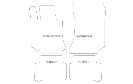 Alfombrillas compatibles con Mercedes-Benz Clase E W212 2009-2012, Imagen 2