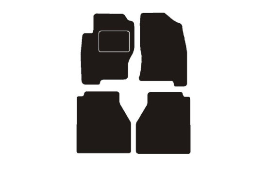 Alfombrillas compatibles con Nissan Navara doble cabina 2005-2011