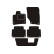 Alfombrillas de coche aptas para Audi Q7 2006 - 2016 7 plazas
