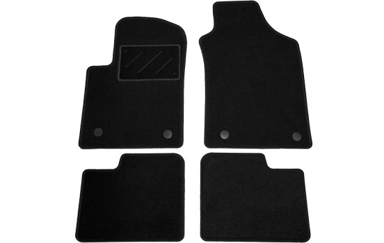 Alfombrillas de coche aptas para Fiat 500 / Cabrio 2013 - 4 piezas