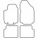 Alfombrillas de coche aptas para Fiat Stilo 2001-2007 4 piezas, Miniatura 6