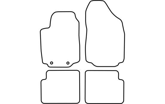 Alfombrillas de coche aptas para Fiat Stilo 2001-2007 4 piezas, Imagen 6