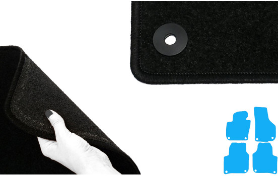 Alfombrillas de coche aptas para Skoda Superb 2008 - 4 piezas, Imagen 4