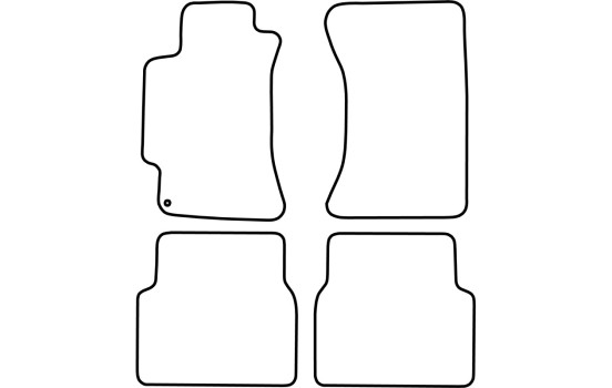 Alfombrillas de coche aptas para Subaru Impreza 2000-2008 (terciopelo), Imagen 6