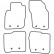 Alfombrillas de coche aptas para Volvo S40/V40 1999-2003 (terciopelo), Miniatura 7