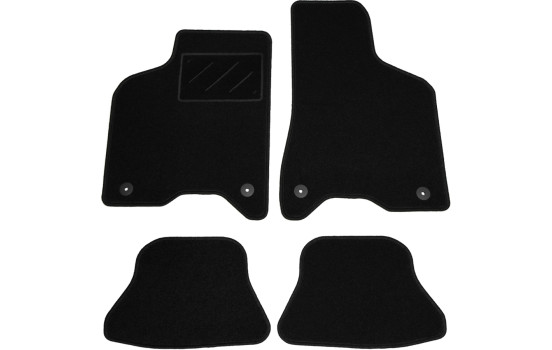 Alfombrillas de coche aptas para VW Lupo 2000-2004 4 piezas